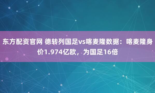 东方配资官网 德转列国足vs喀麦隆数据：喀麦隆身价1.974亿欧，为国足16倍